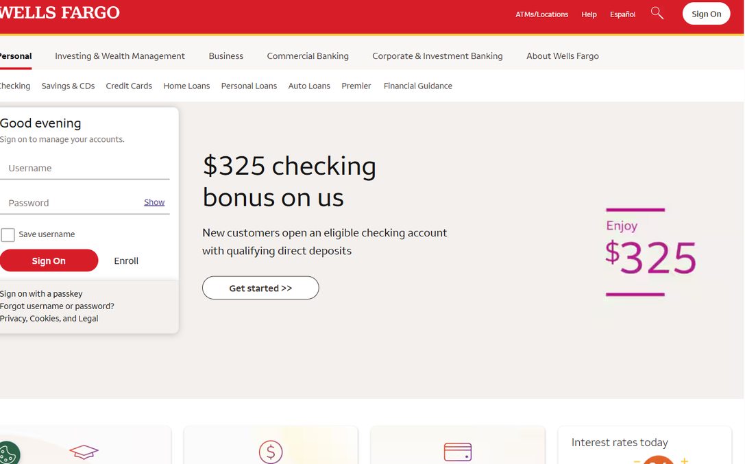 Wells Fargo – wellsfargo.com