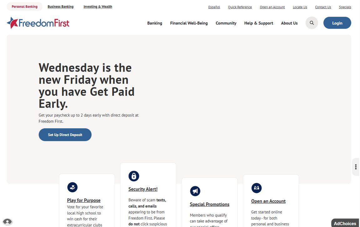 Freedom First Credit Union – freedomfirst.com