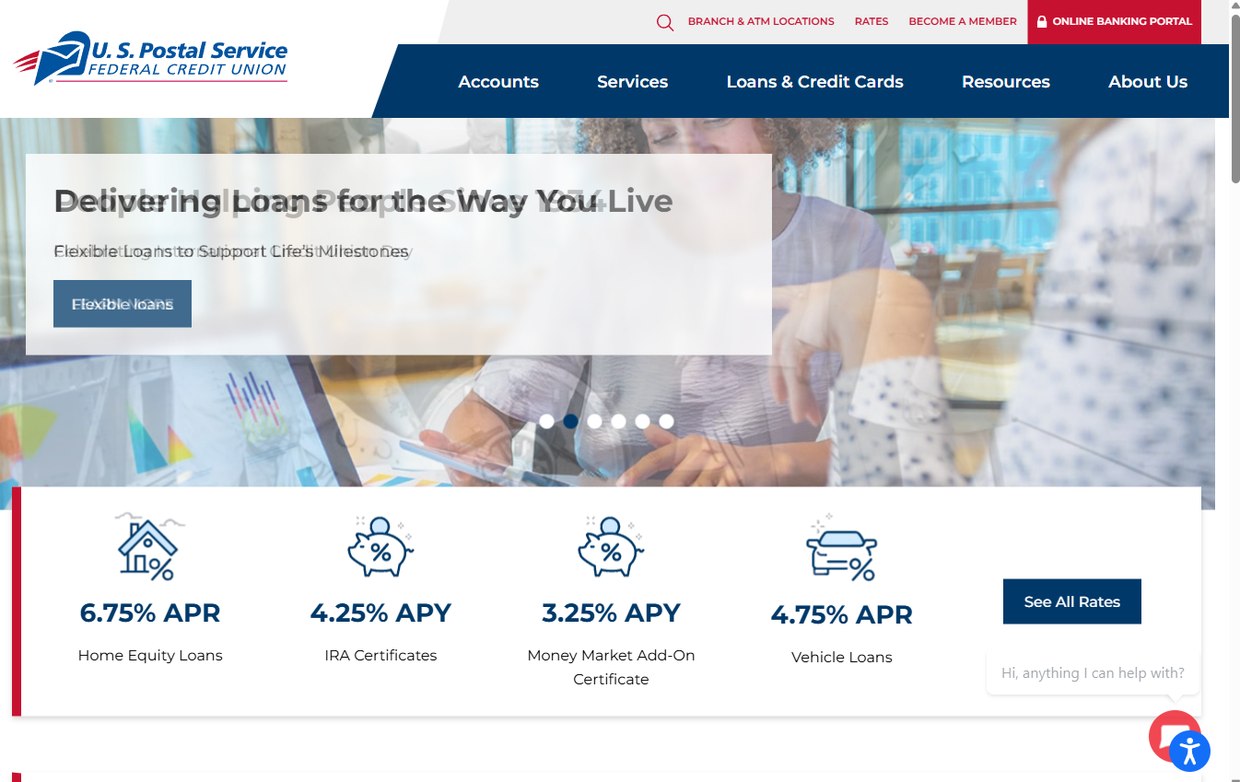 USPS Federal Credit Union – uspsfcu.org