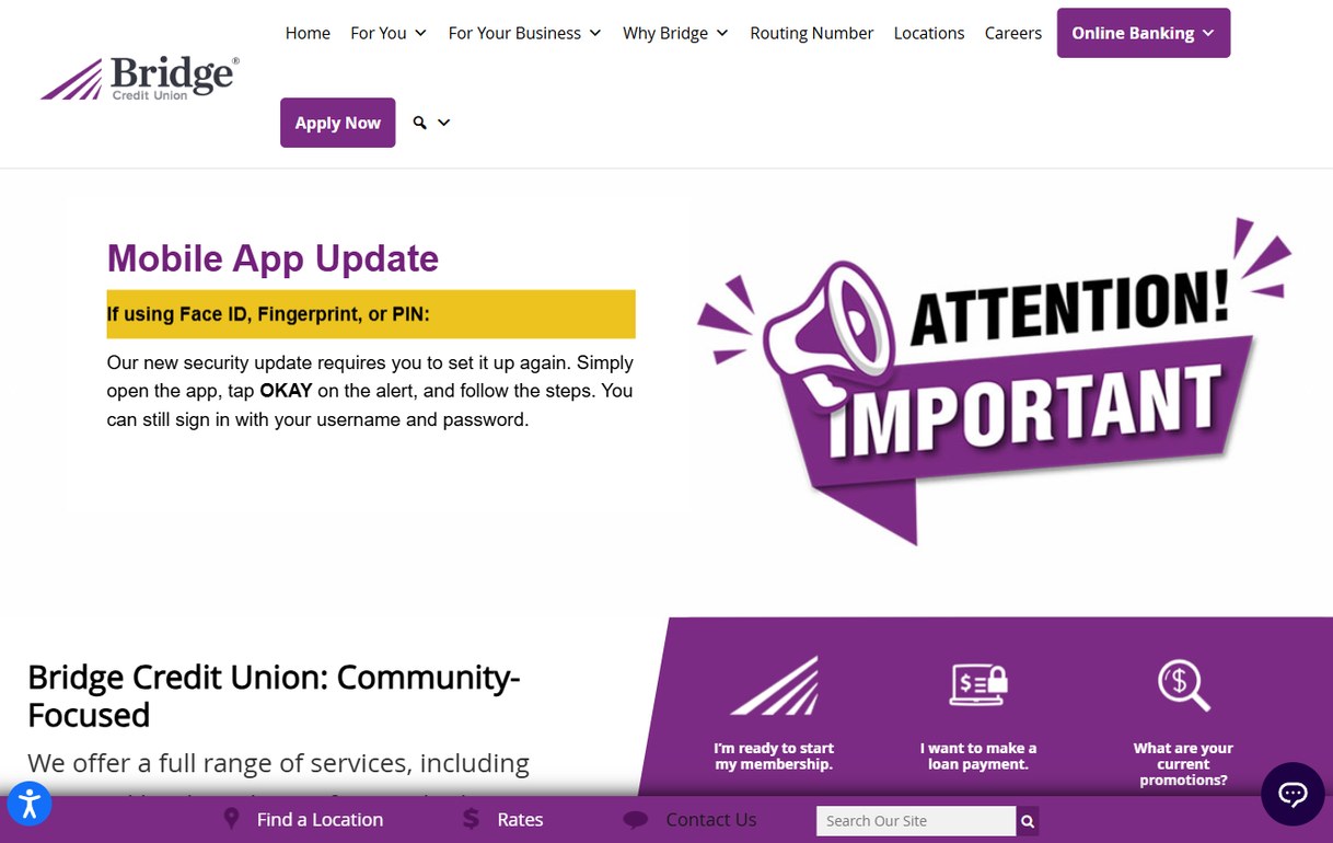 Bridge Credit Union – bridgecu.com